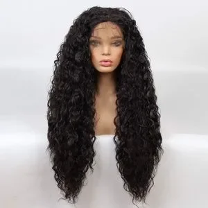 ?CAVINA 22” DARK BROWN KINKY CURLY LACE FRONT WIG Amazon.com : Kinky Curly Lace Front Human Hair Wig Dark  main image 4